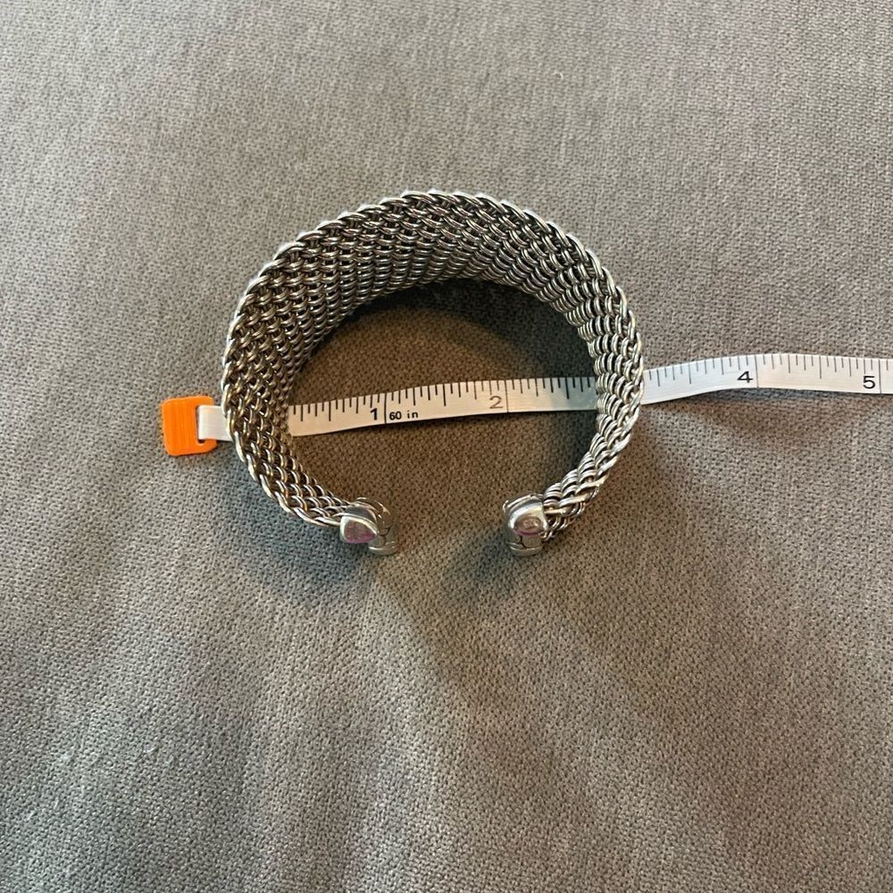 John Hardy Kali wide woven mesh bracelet SS - Picture 7 of 8